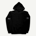 Black Honoring Those That Have the Watch hoodie, front view