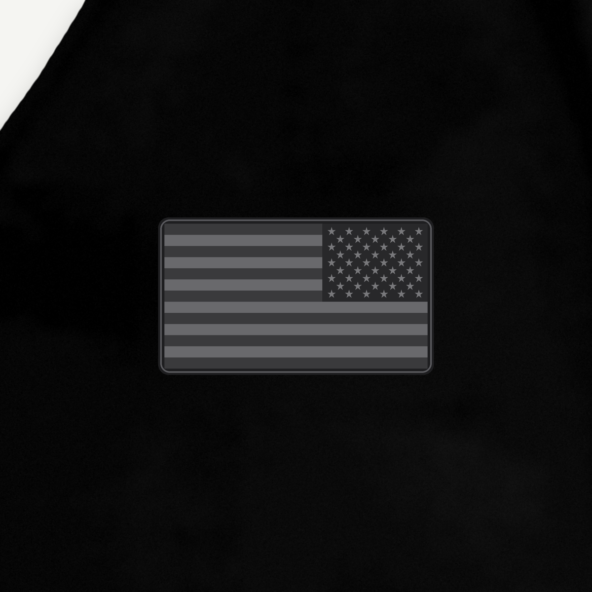 Right sleeve flag patch close-up