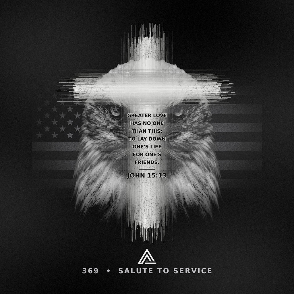 Salute to Service Hoodie – Limited Edition – print detail close-up